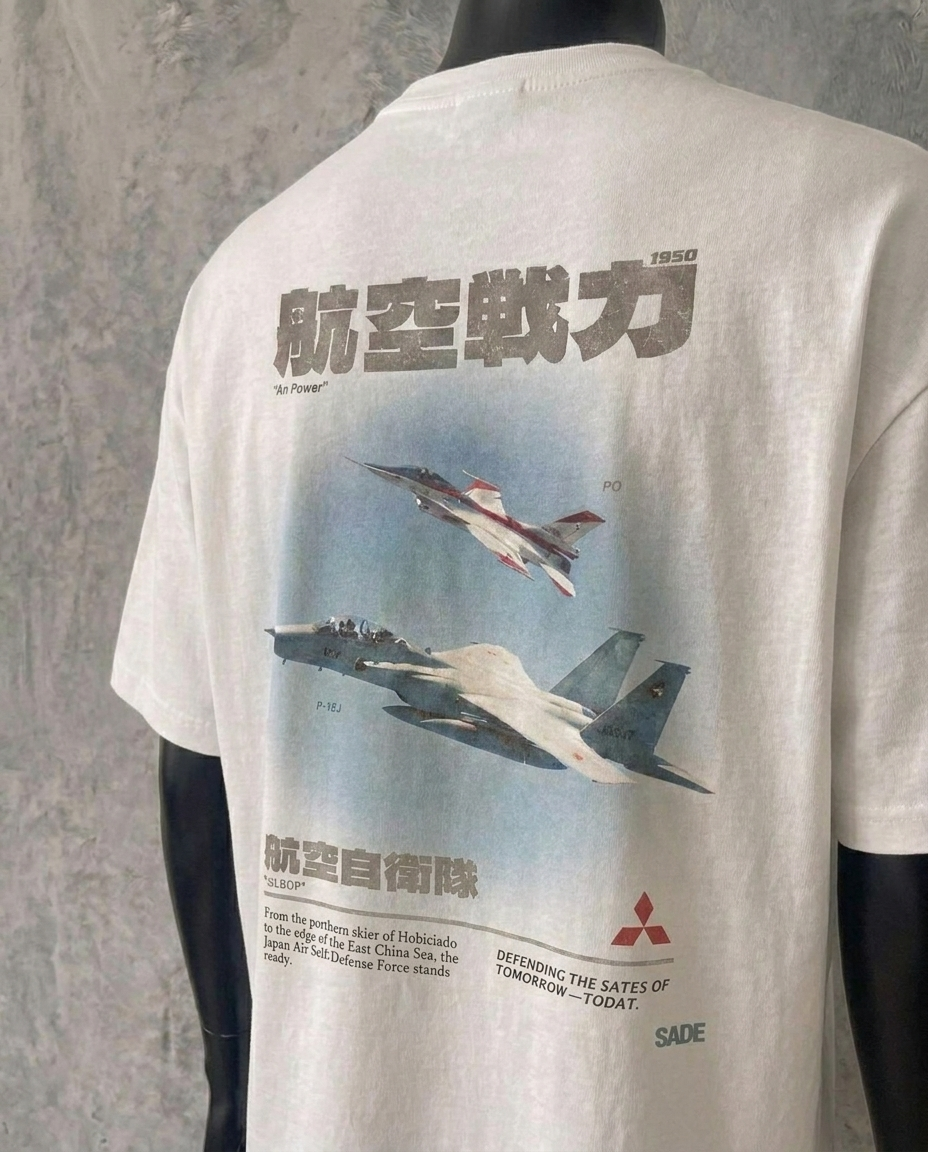 Planes (Back Print) | White Tee