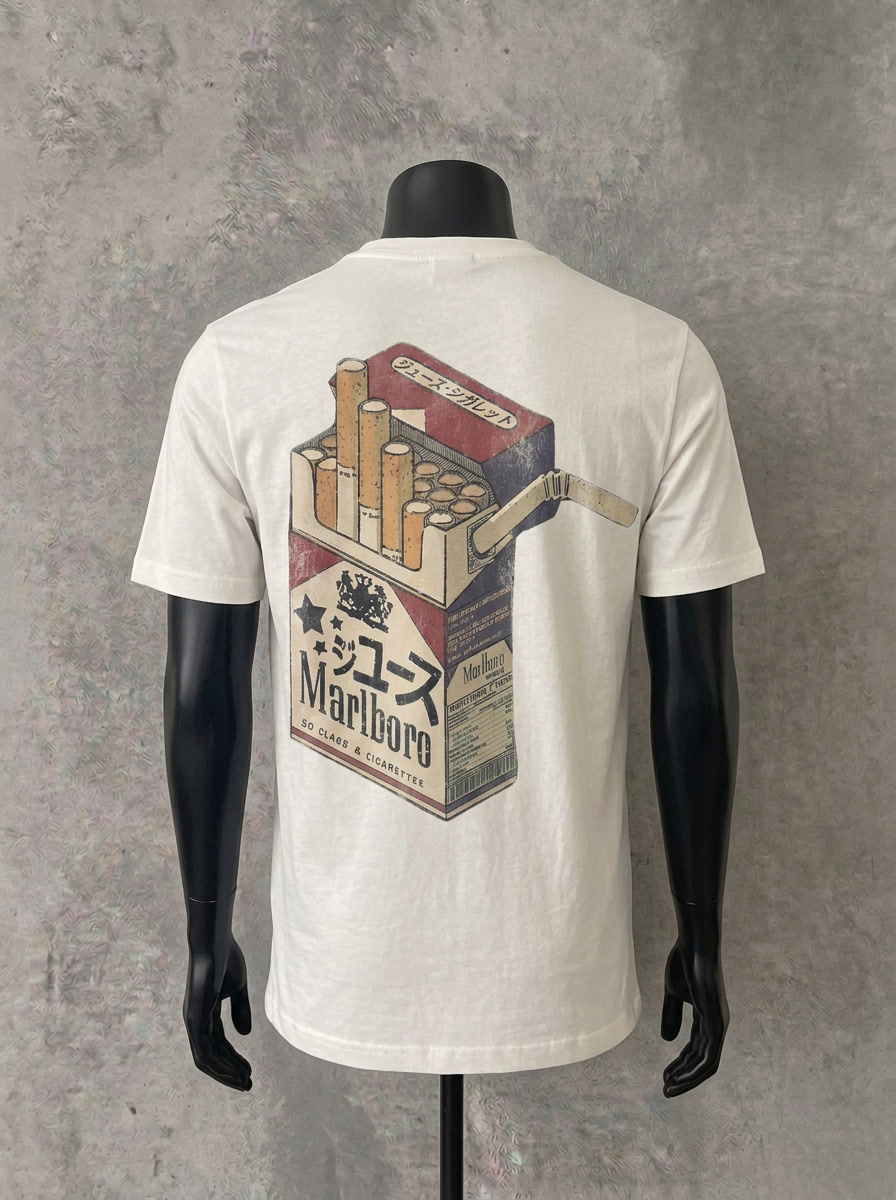 Marlboro Retro Double Sided | White Tee