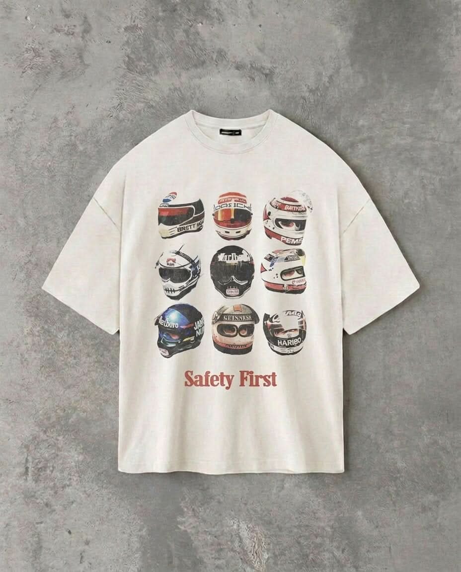 Safety First White Tee