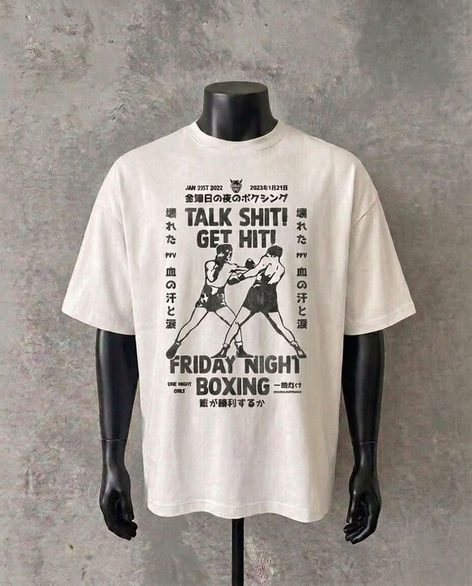 "Talk Sh*t Get Hit" White Tee