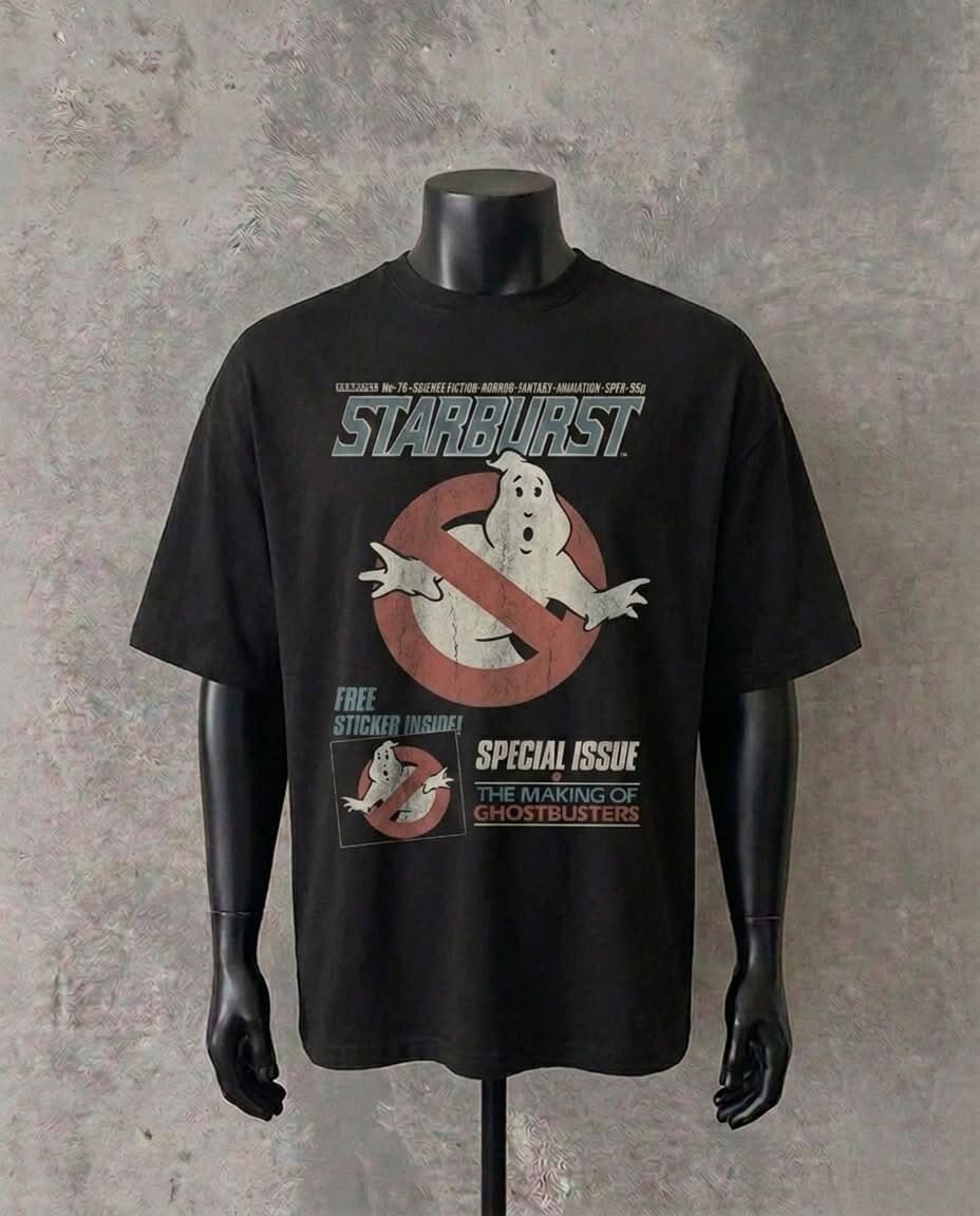 “Ghostbuster Starburst” Vintage Style | Black Tee