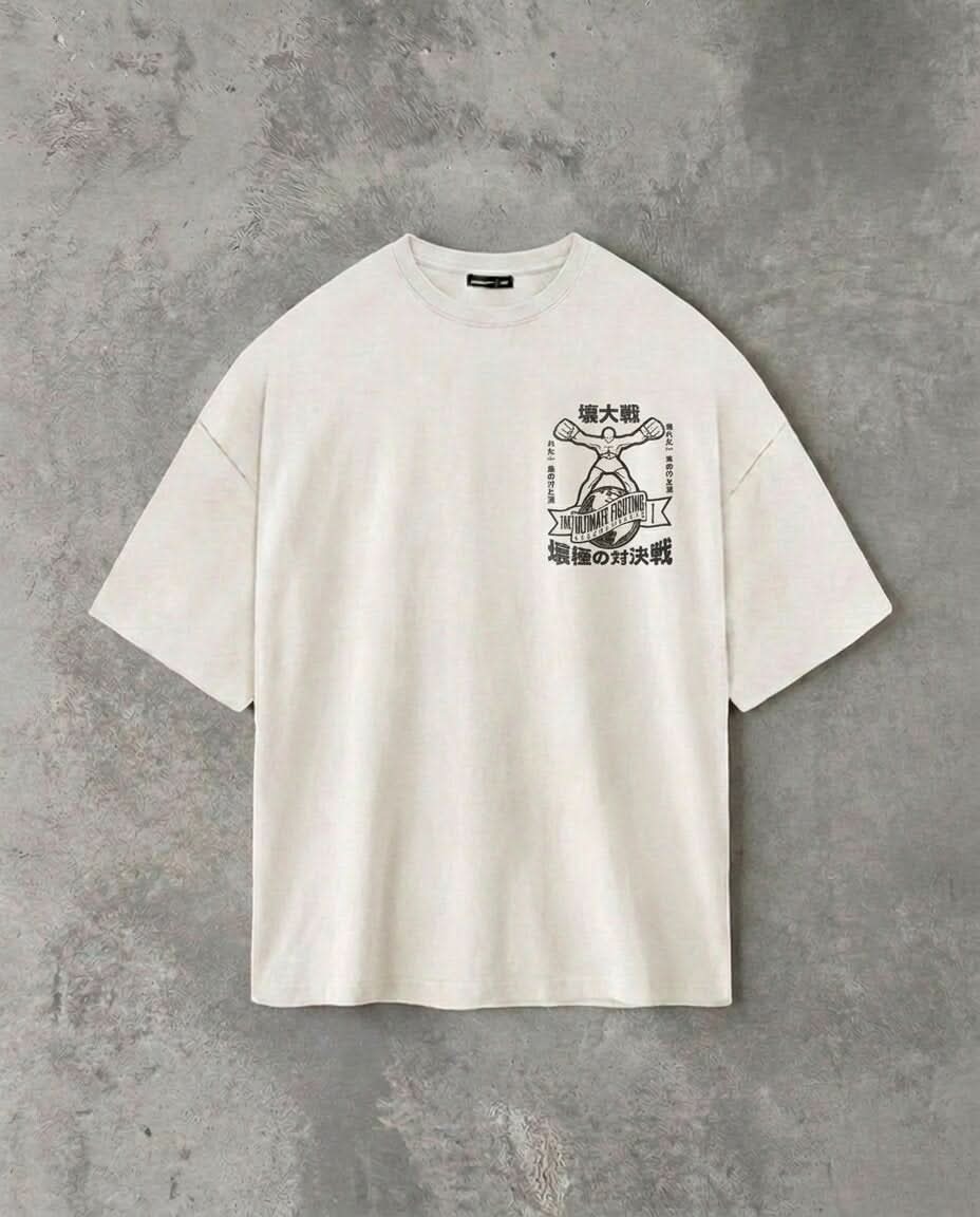 Ultimate Fighting (Back Print) | White Tee