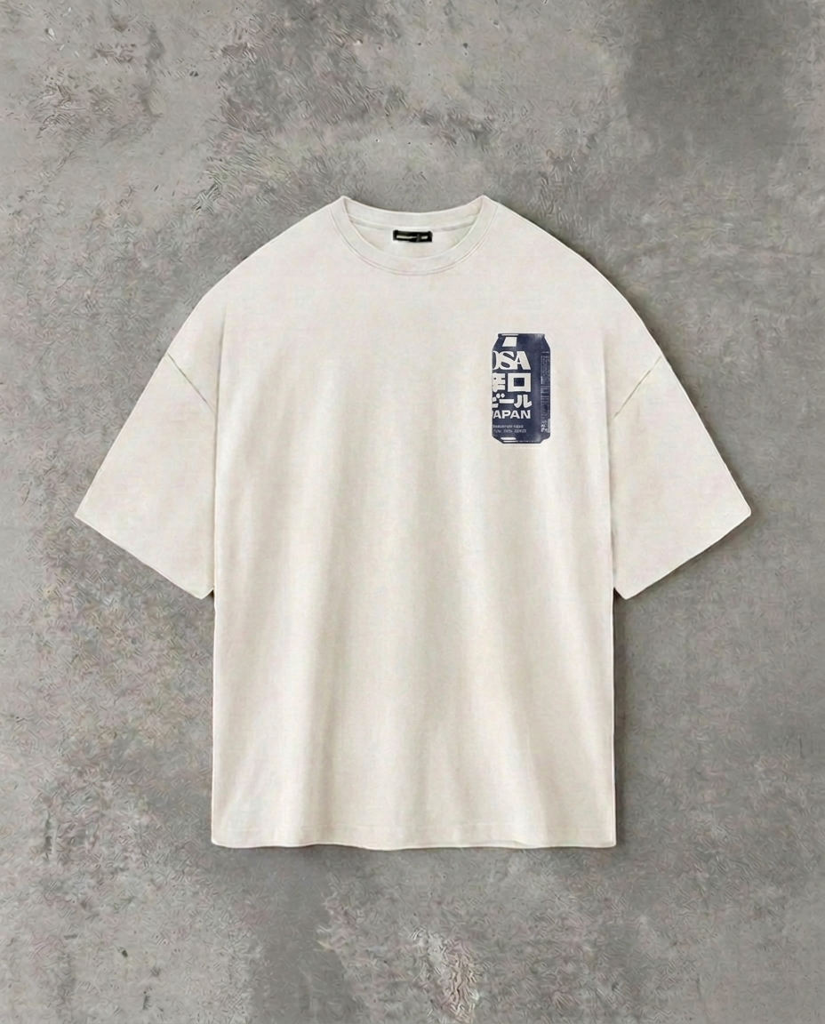 Soda Can (Back Print) | White Tee