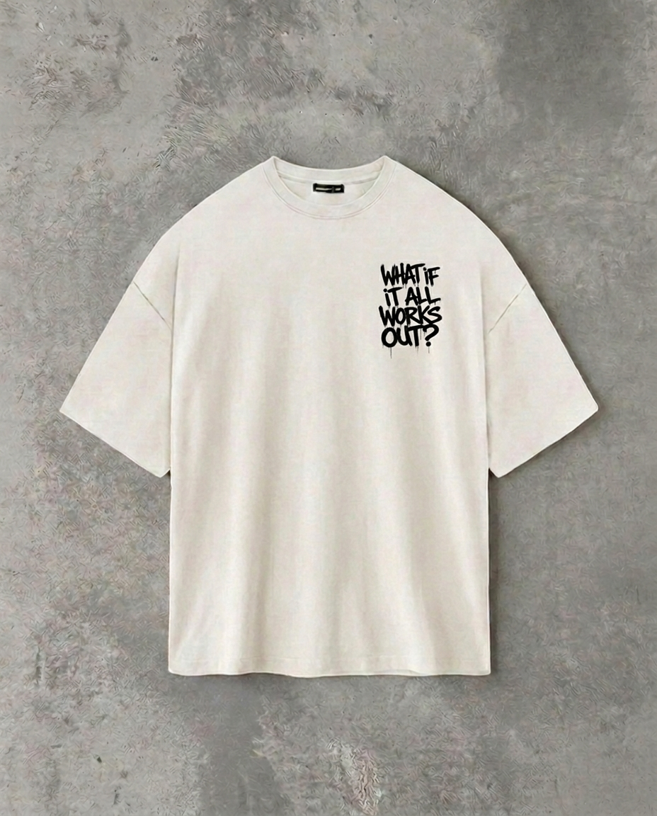 What If It All Works Out (Back Print) | White Tee