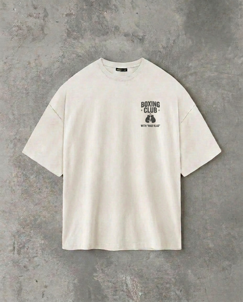 Boxing Club - Mad Vlad (Back Print) | White Tee