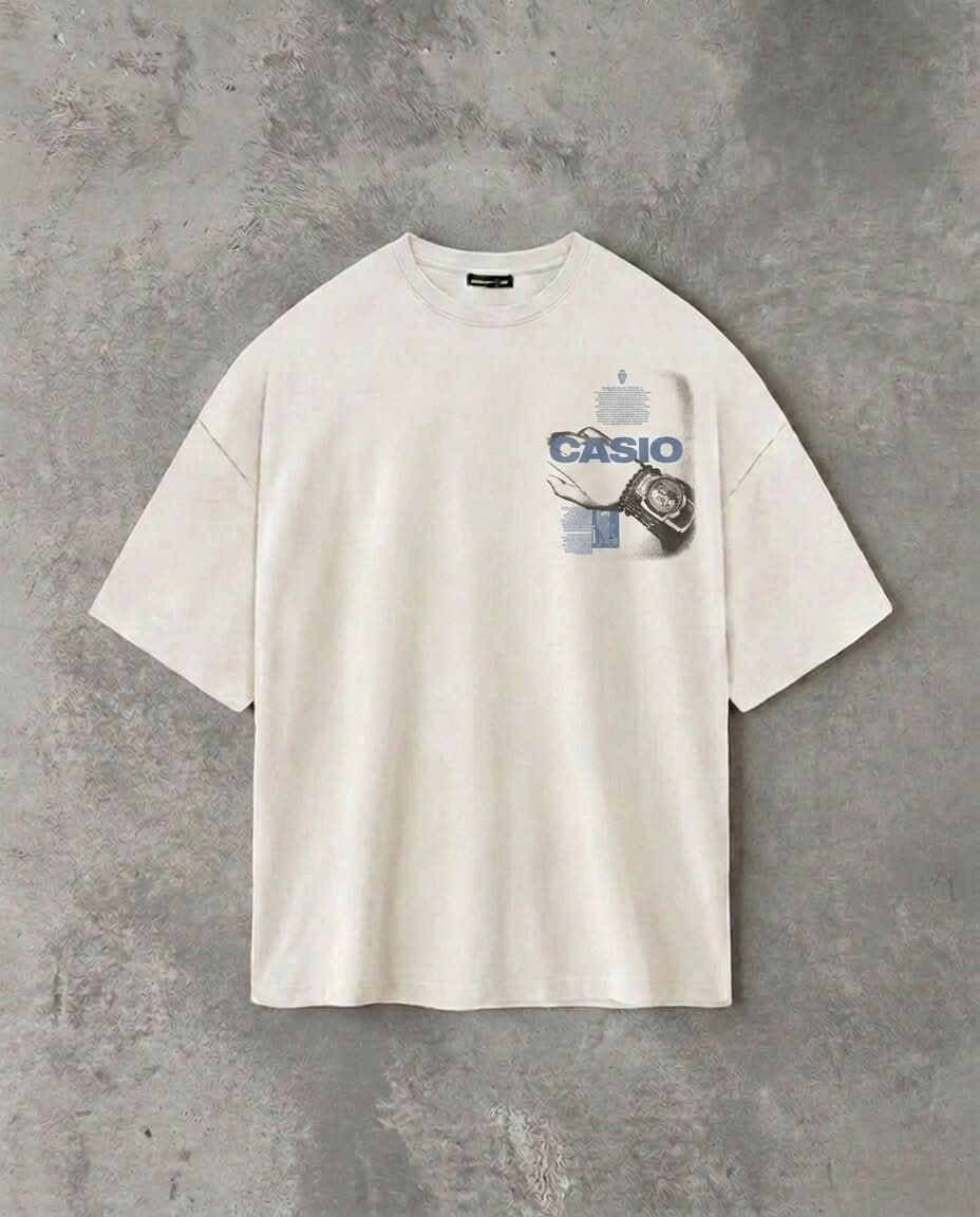 Casio Classic Double Sided | White Tee