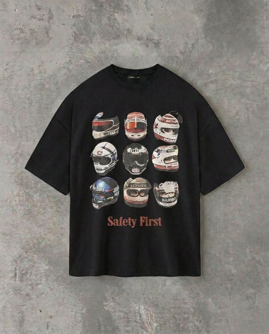 Safety First | Black Tee