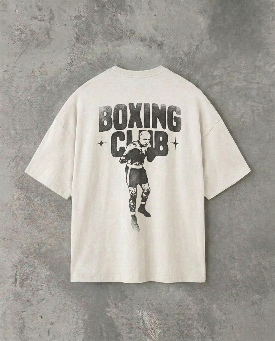 Boxing Club - Mad Vlad (Back Print) | White Tee