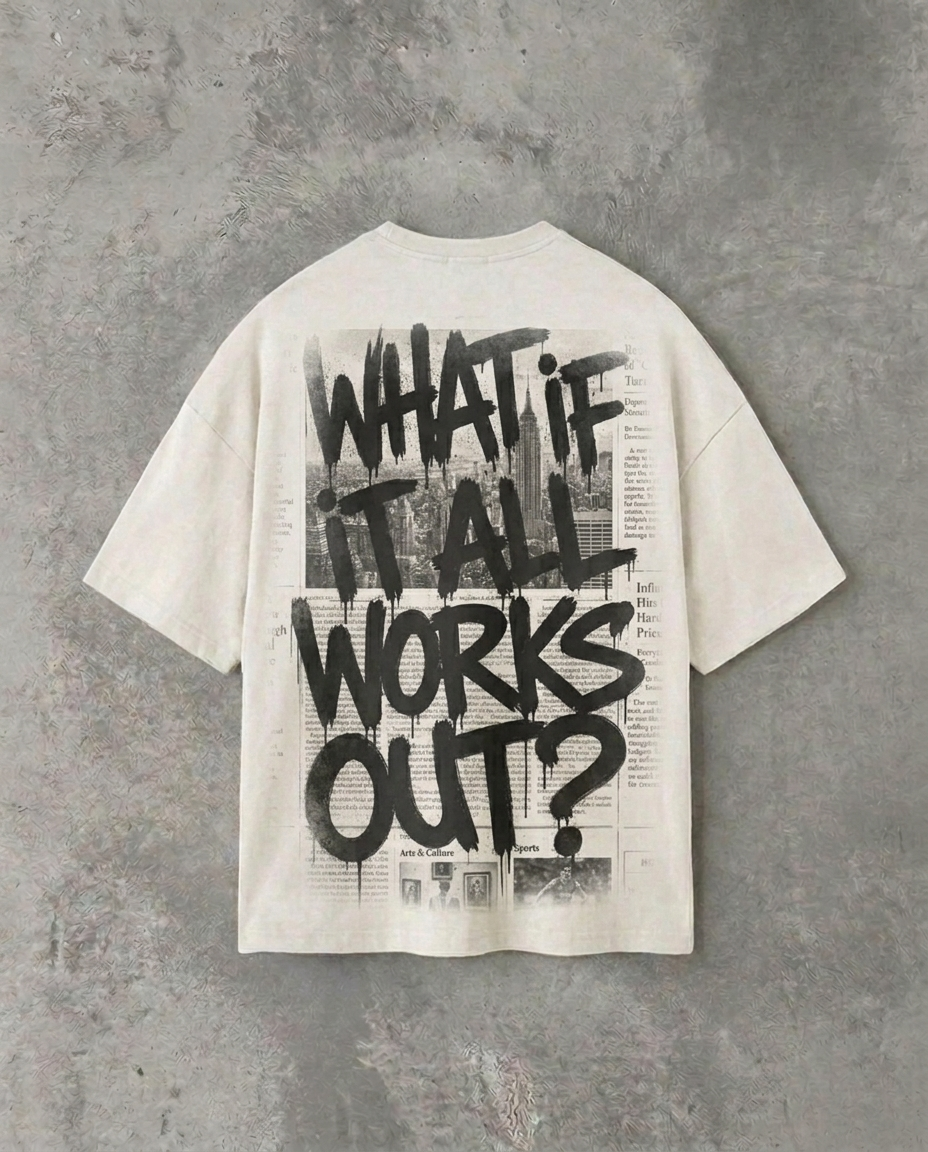 What If It All Works Out (Back Print) | White Tee