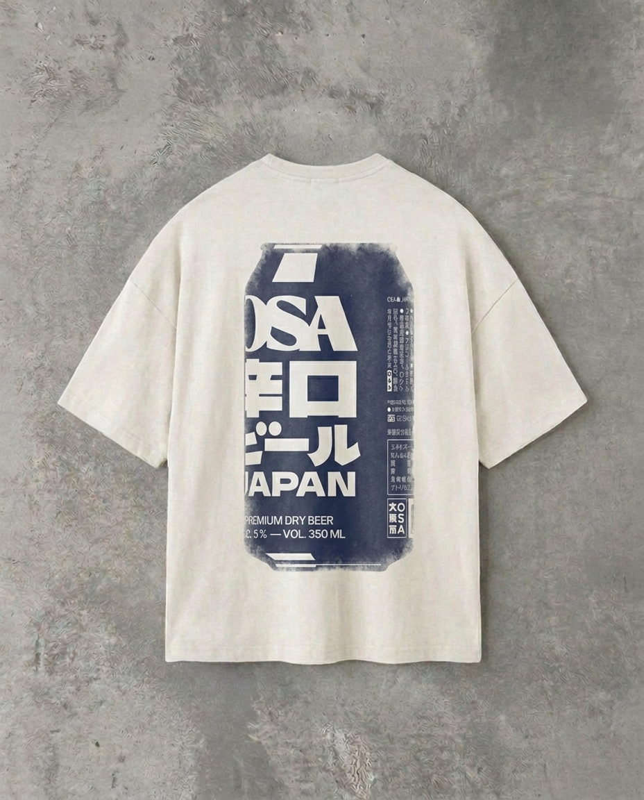 Soda Can (Back Print) | White Tee