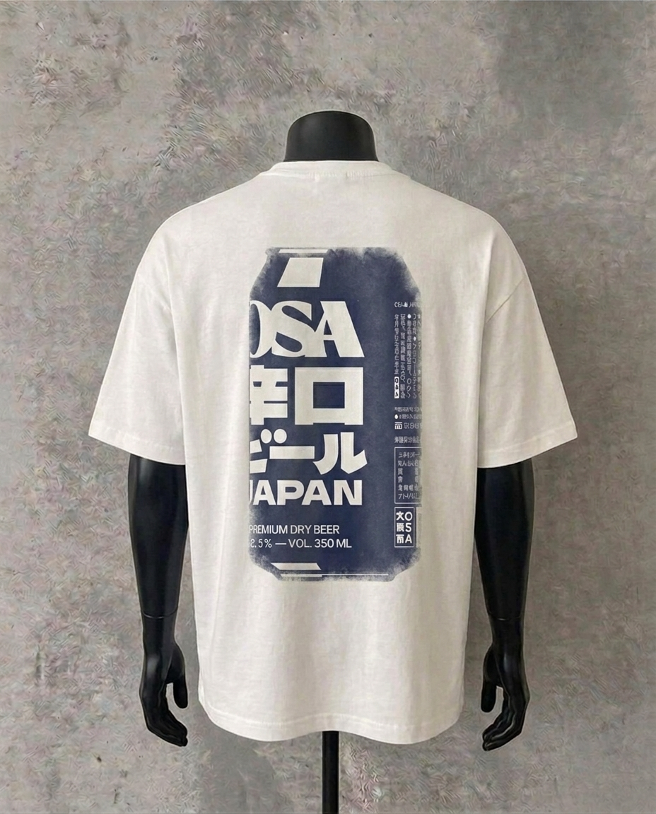 Soda Can (Back Print) | White Tee