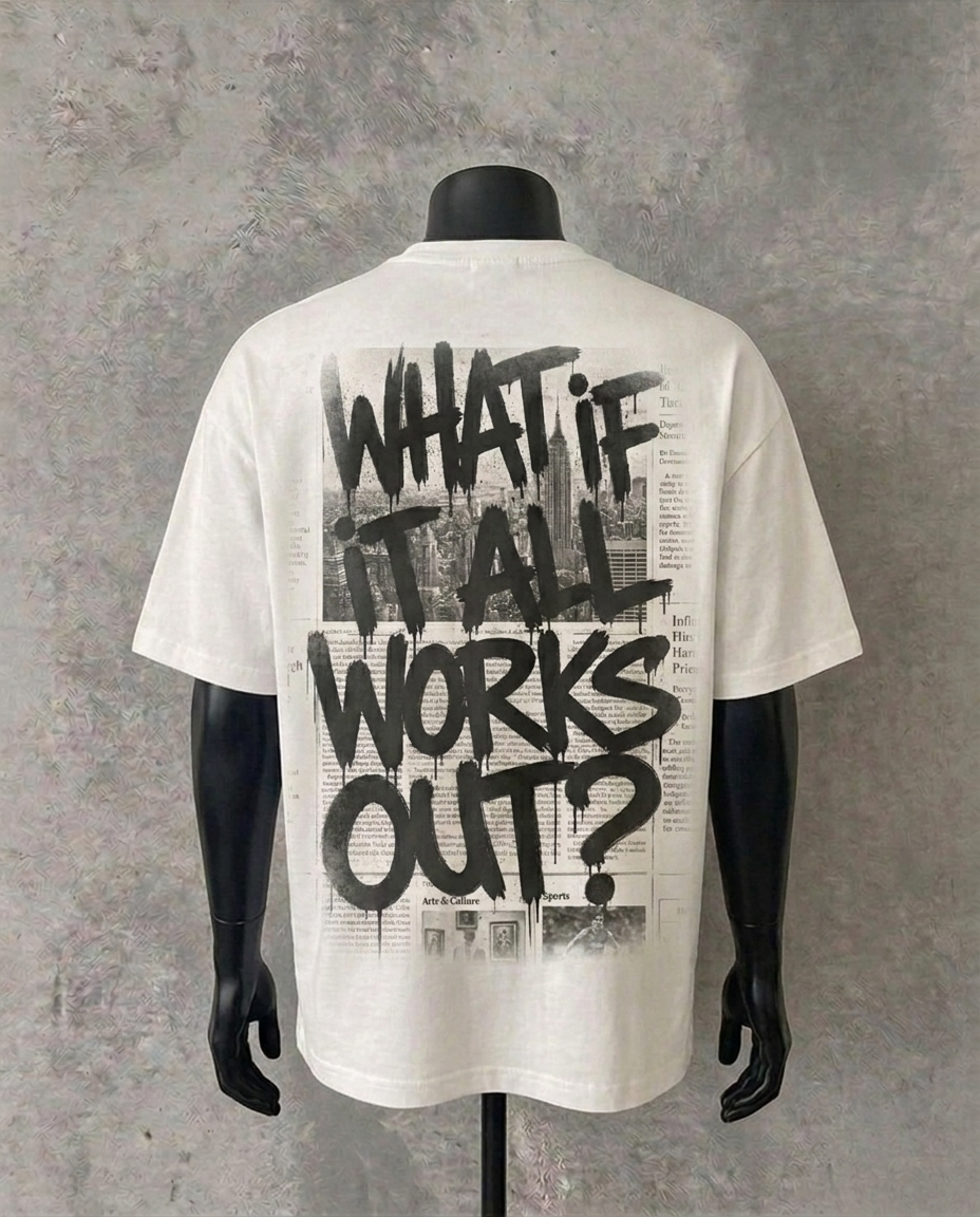 What If It All Works Out (Back Print) | White Tee