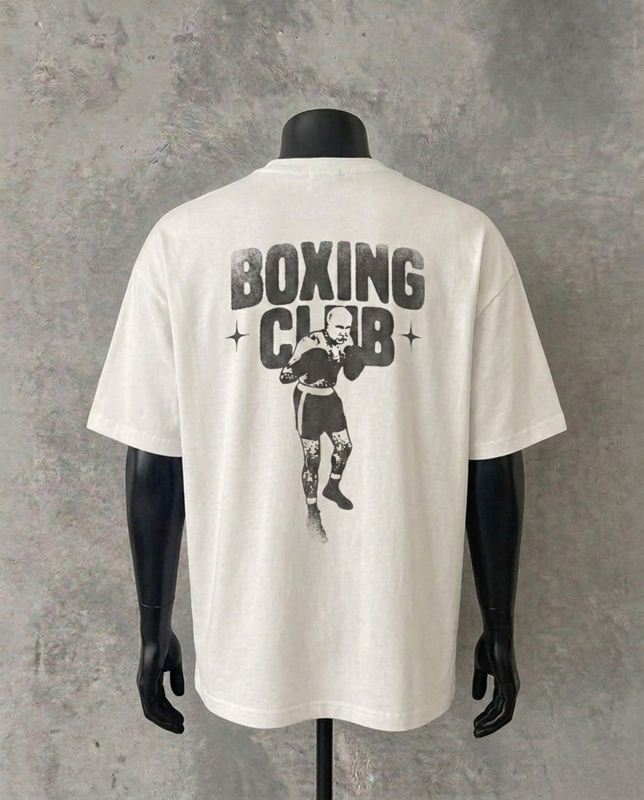 Boxing Club - Mad Vlad (Back Print) | White Tee
