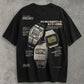 Seiko Classic Double Sided | Black Tee