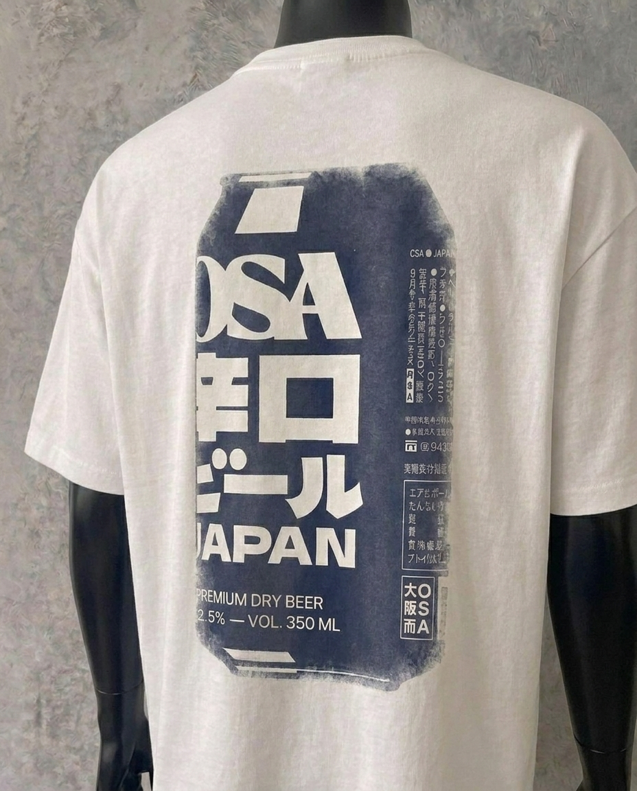 Soda Can (Back Print) | White Tee